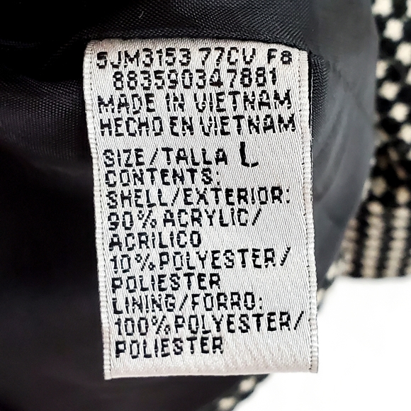 Harve Benard Blazer Black and White Size Large - Picture 8 of 8